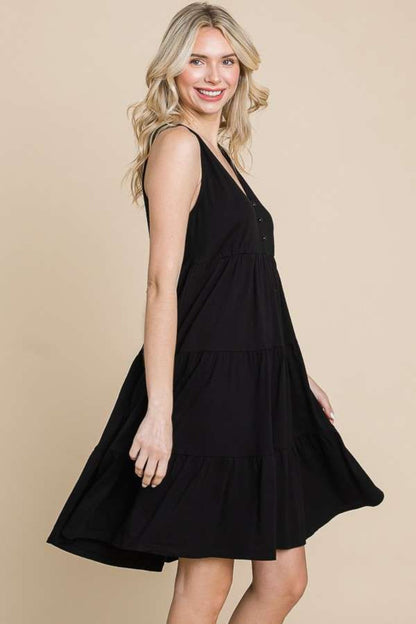 Culture Code Women's Racerback Tiered Tank Midi Dress