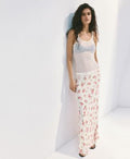 MANGO Women's Floral-Print A-Line Maxi Skirt
